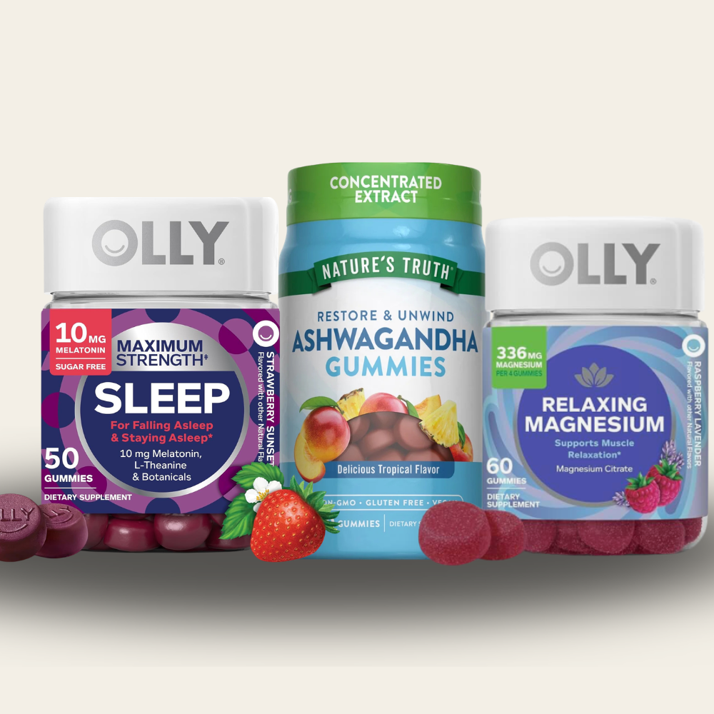 Combo Sueño Profundo: Melatonina, Magnesio y Ashwagandha