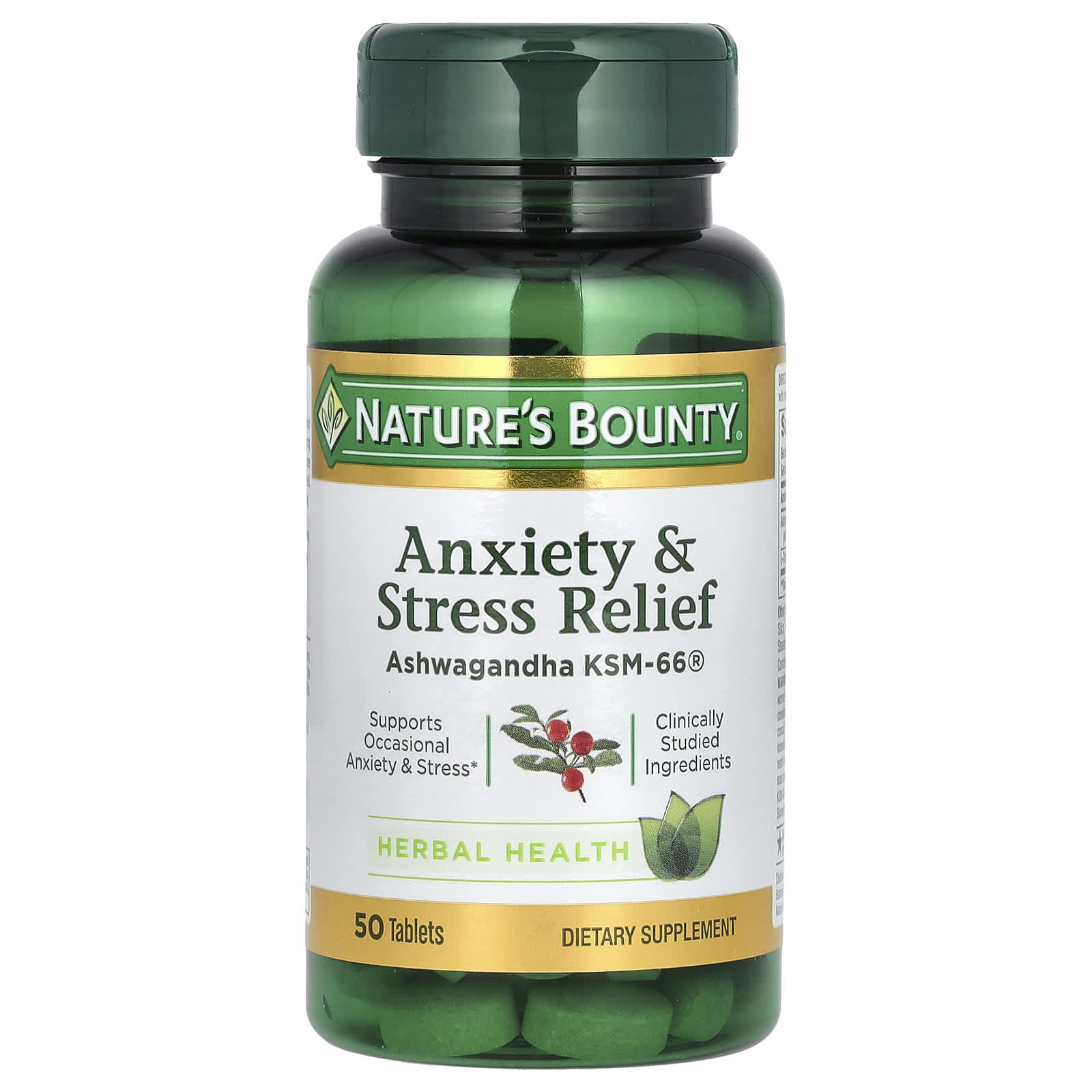 Nature's Bounty – Ashwagandha Alivio de Ansiedad y Estrés