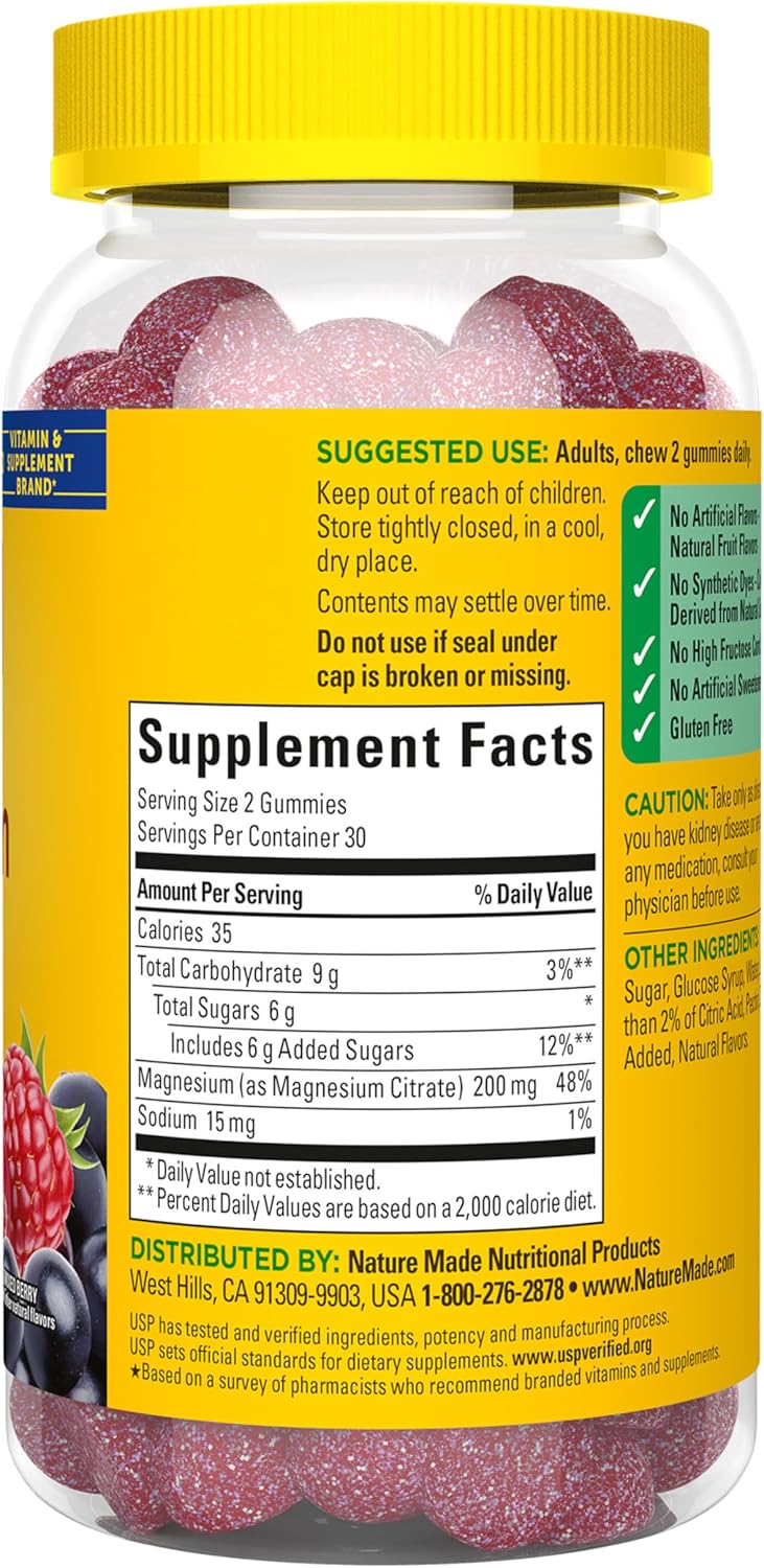 Nature Made - Citrato de Magnesio Gomitas