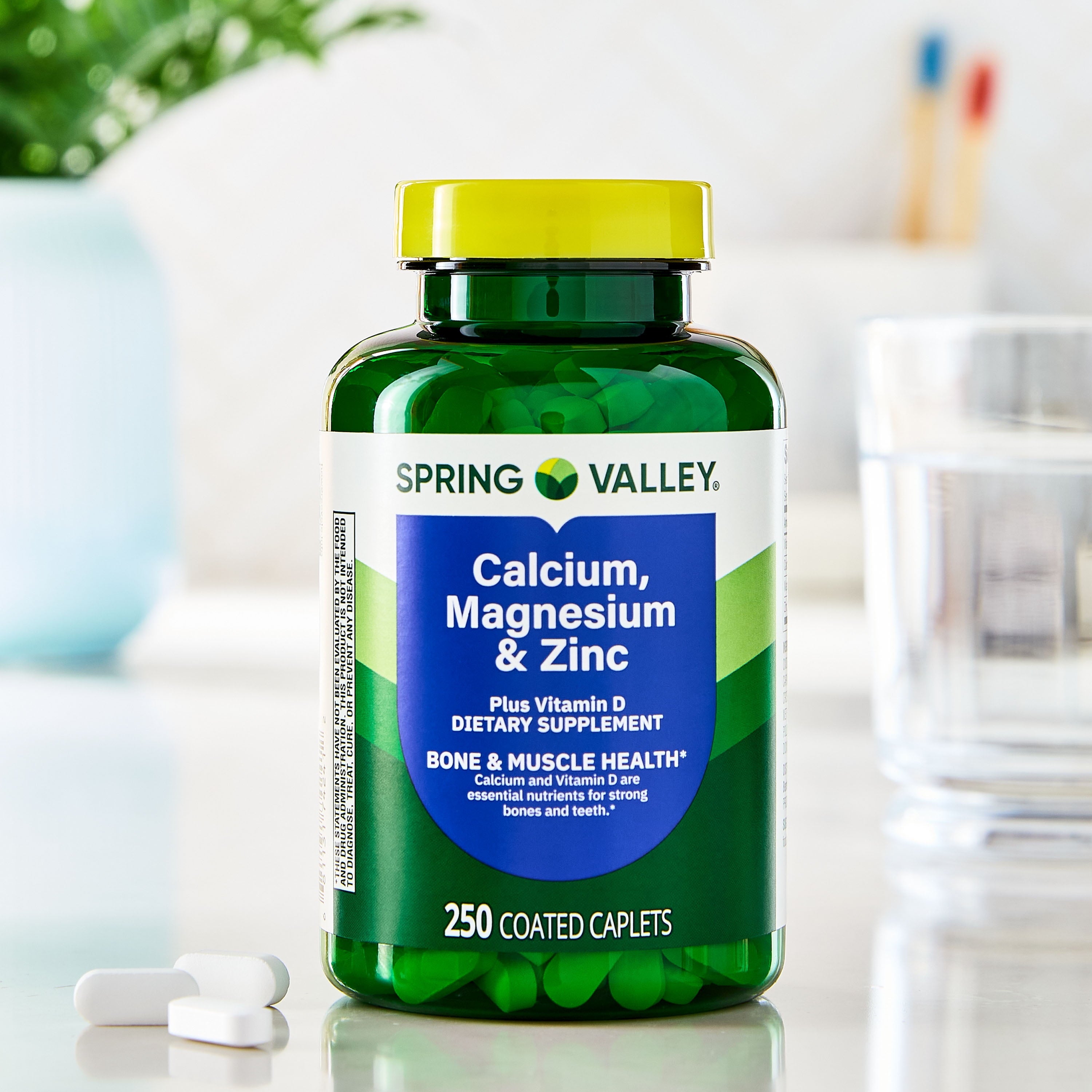 Spring Valley - Calcio, Magnesio y Zinc Más Vitamina D3