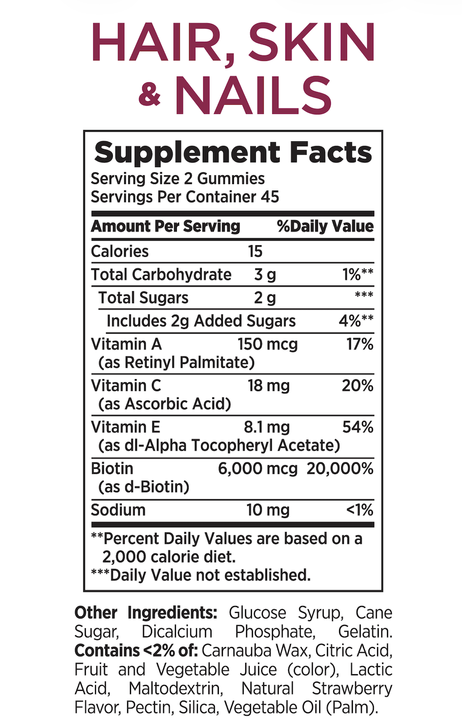 Nature’s Bounty - Biotina en gomitas