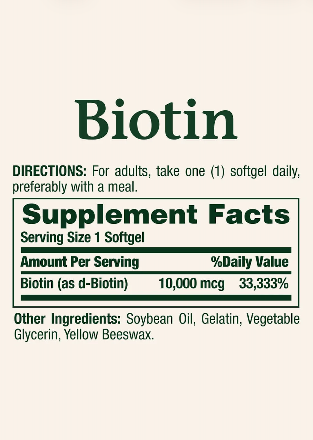 Nature's Bounty – Biotina