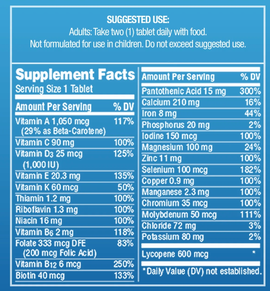 Centrum - Multivitamínico para hombres