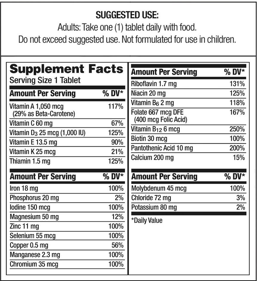 Centrum - Suplemento multivitamínico para adultos