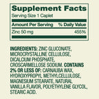 Spring Valley - Suplemento Dietético de Zinc